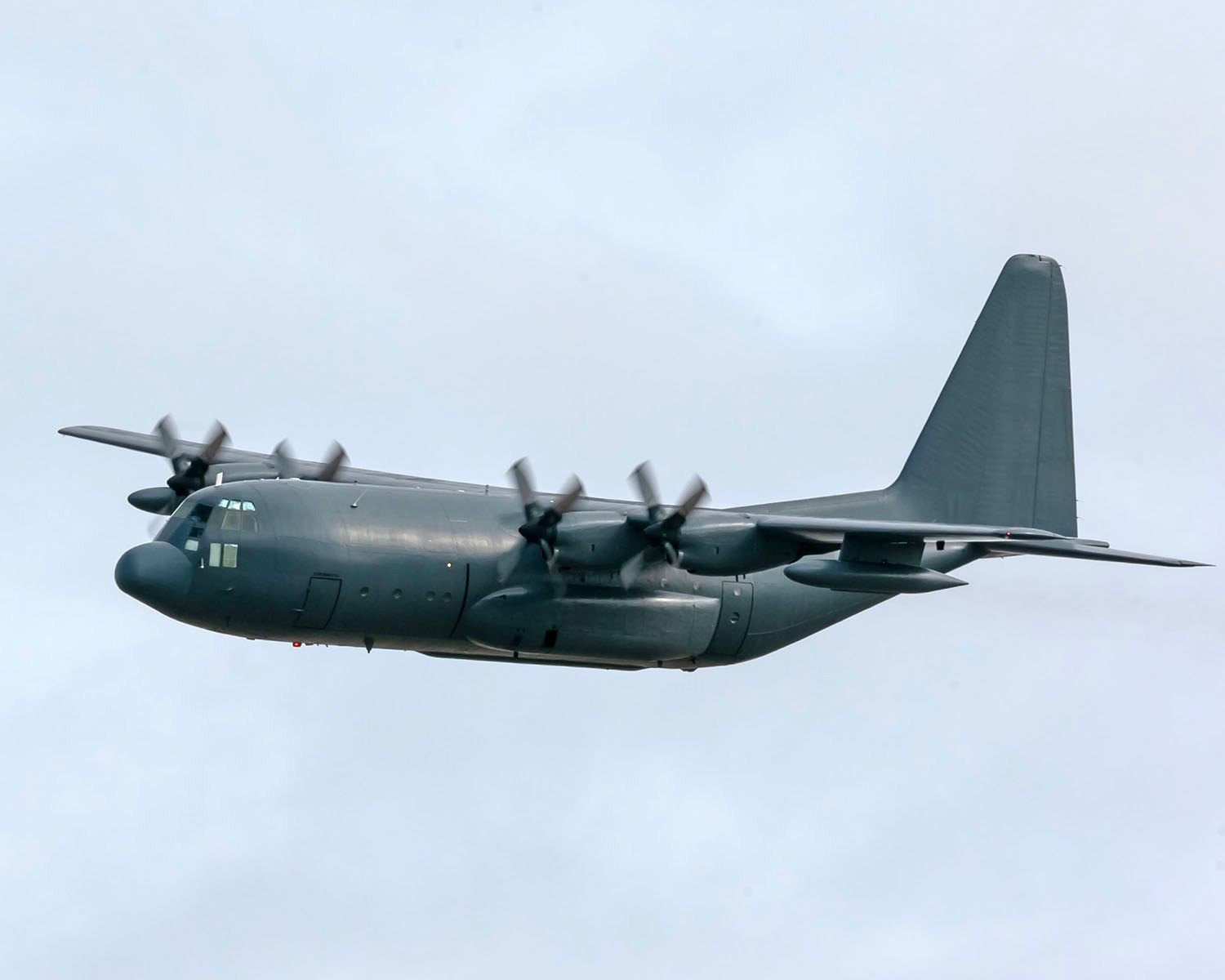 C-130 Hercules in flight, side profile